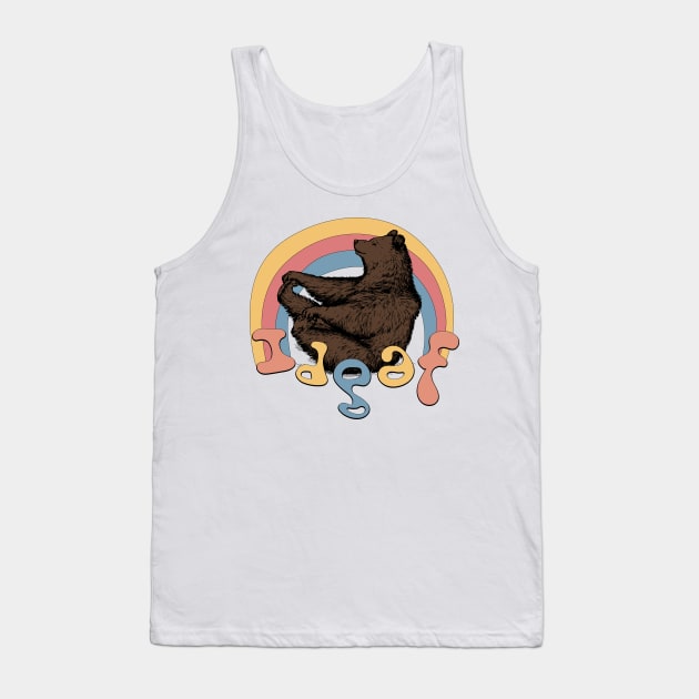 idgaf bear Tank Top by The Closet Human